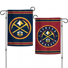 Denver Nuggets Flag 12x18 Garden Style 2 Sided - Special Order