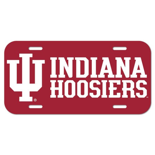 Indiana Hoosiers License Plate Plastic