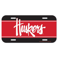 Nebraska Cornhuskers License Plate Plastic