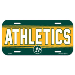Oakland Athletics License Plate Plastic - Special Order