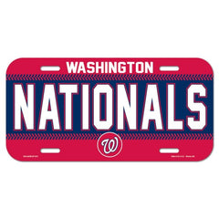 Washington Nationals License Plate Plastic - Special Order