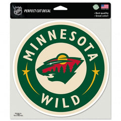 Minnesota Wild Decal 8x8 Perfect Cut Color - Special Order