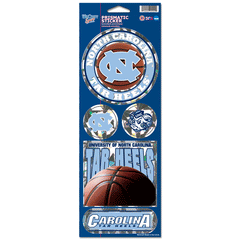 North Carolina Tar Heels Decal 4x11 Die Cut Prismatic Style