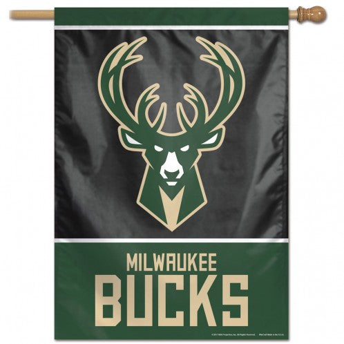 Milwaukee Bucks Banner 28x40 Vertical - Special Order