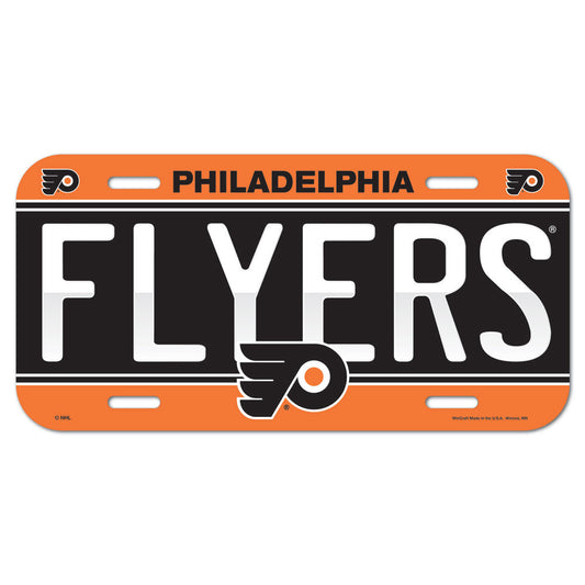 Philadelphia Flyers License Plate Plastic - Special Order