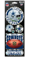 Dallas Cowboys Decal 4x11 Die Cut Prismatic Style