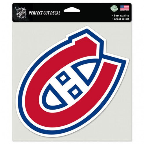 Montreal Canadiens Decal 8x8 Perfect Cut Color - Special Order