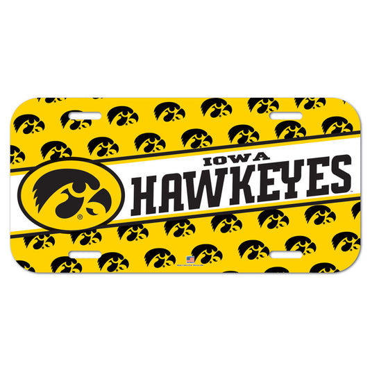 Iowa Hawkeyes License Plate Plastic - Special Order