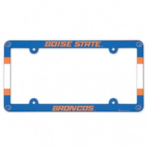 Boise State Broncos License Plate Frame Plastic Full Color - Special Order