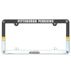 Pittsburgh Penguins License Plate Frame Plastic Full Color Style - Special Order