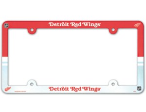 Detroit Red Wings License Plate Frame Plastic Full Color Style - Special Order
