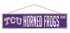 TCU Horned Frogs Sign 4x17 Wood Avenue Design