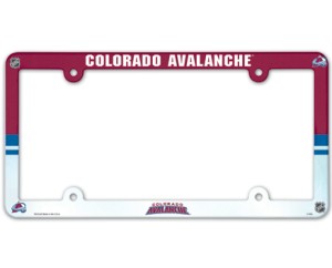Colorado Avalanche License Plate Frame Plastic Full Color - Special Order