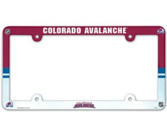 Colorado Avalanche License Plate Frame Plastic Full Color - Special Order