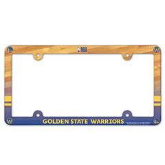 Golden State Warriors Plastic License Plate Frame Full Color Style - Special Order