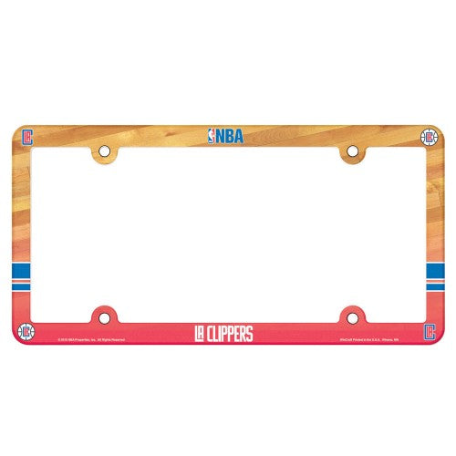 Los Angeles Clippers License Plate Frame Plastic Full Color Style - Special Order