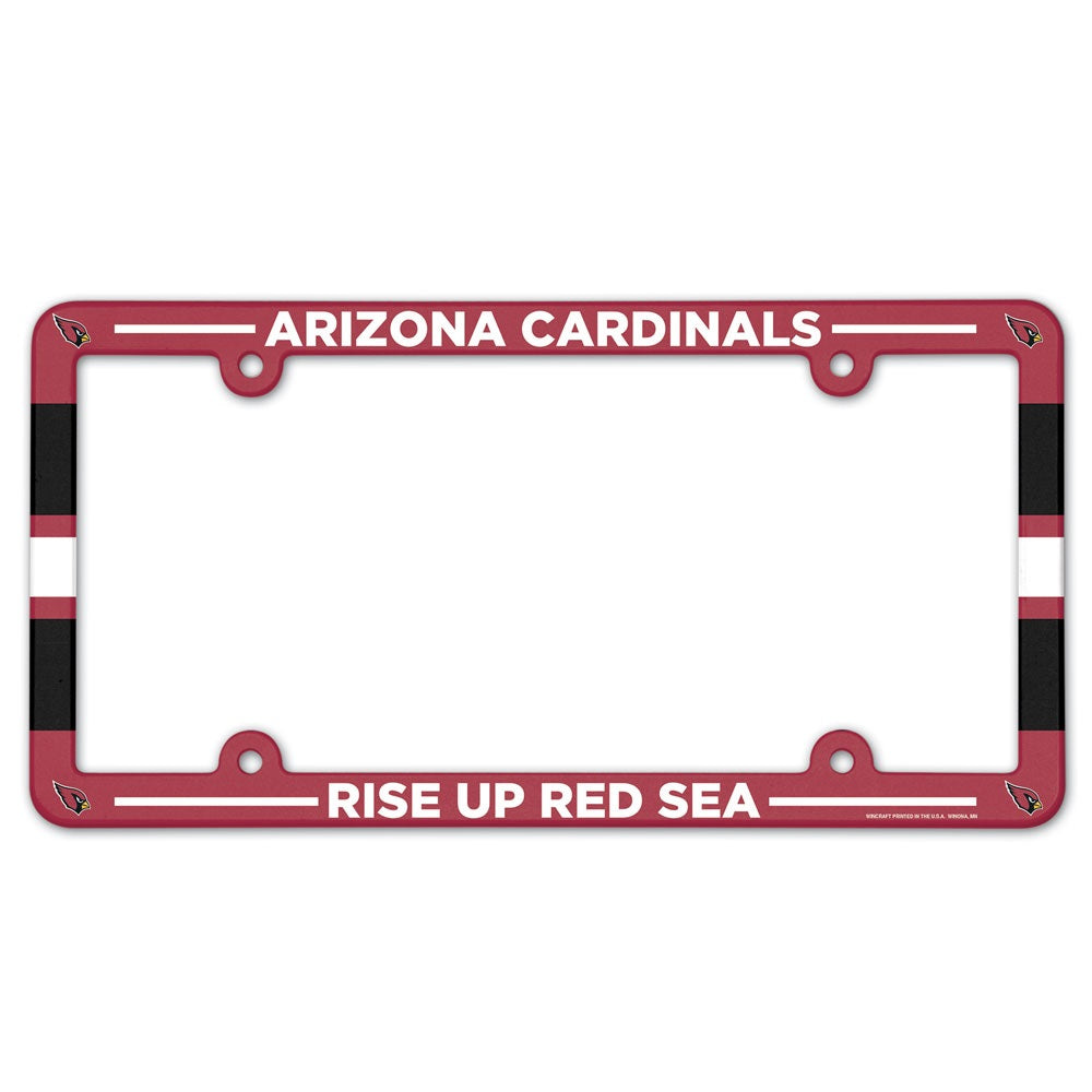 Arizona Cardinals License Plate Frame Plastic Full Color Style - Special Order