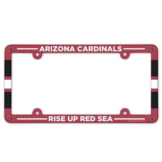 Arizona Cardinals License Plate Frame Plastic Full Color Style - Special Order