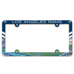 Los Angeles Rams License Plate Frame Plastic Full Color Style - Special Order