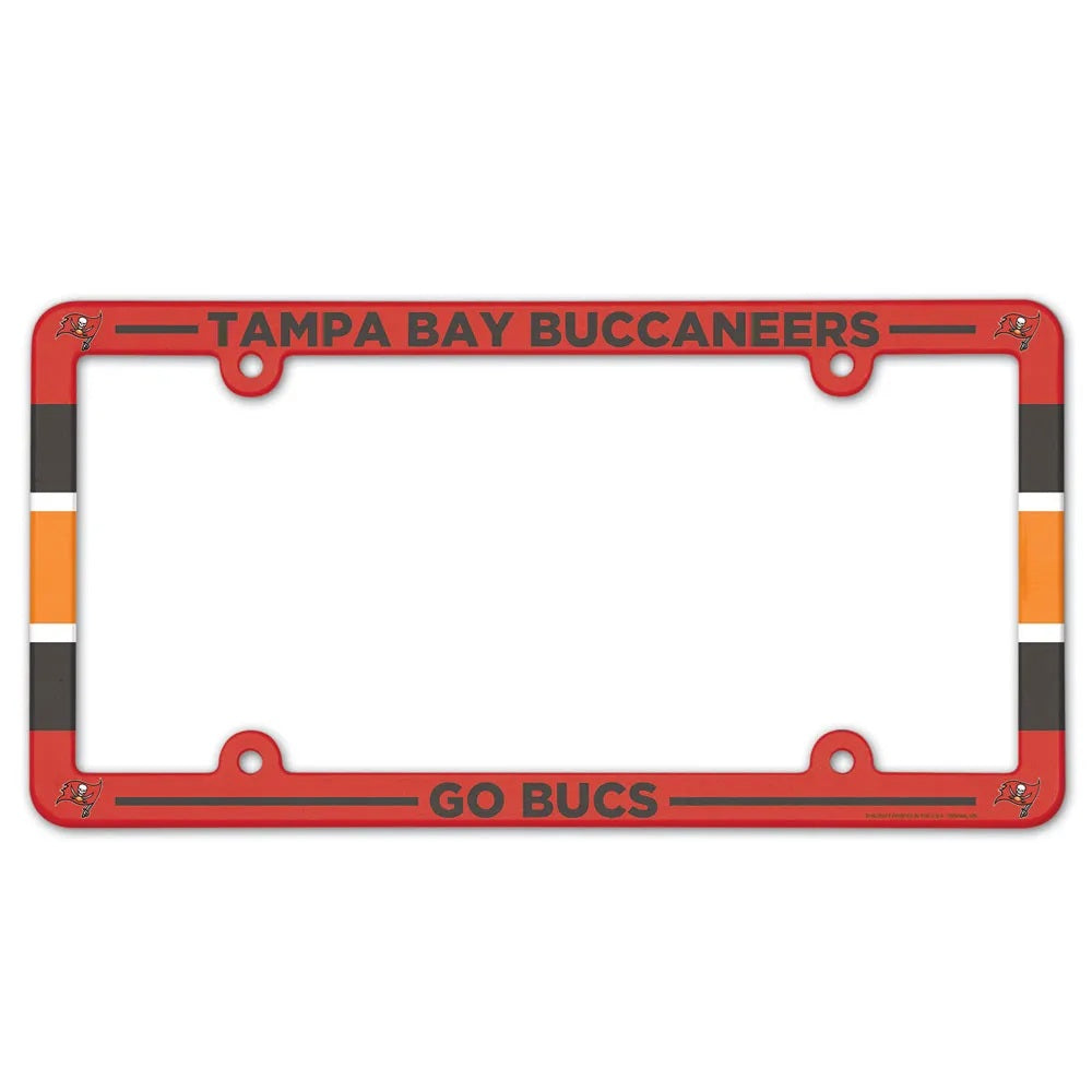 Tampa Bay Buccaneers License Plate Frame Plastic Full Color Style - Special Order