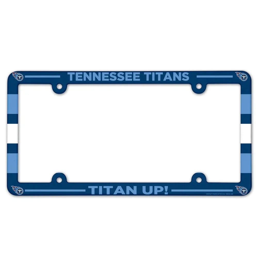 Tennessee Titans License Plate Frame Plastic Full Color Style - Special Order