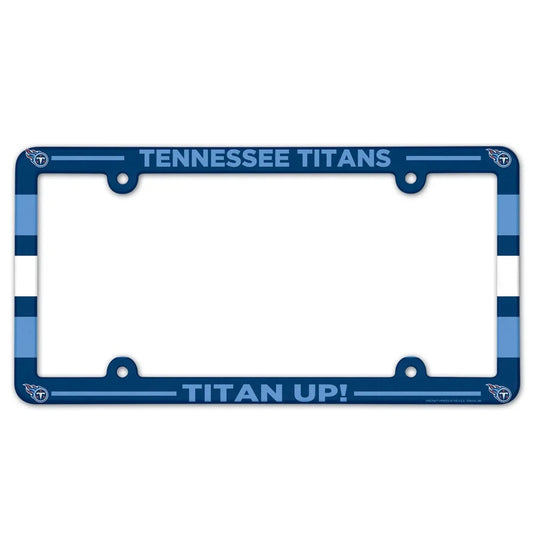 Tennessee Titans License Plate Frame Plastic Full Color Style - Special Order