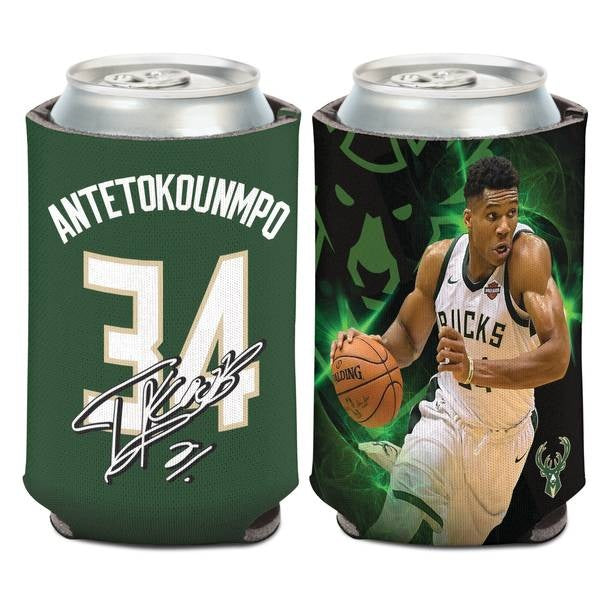 Milwaukee Bucks Can Cooler Giannis Antetokounmpo Design