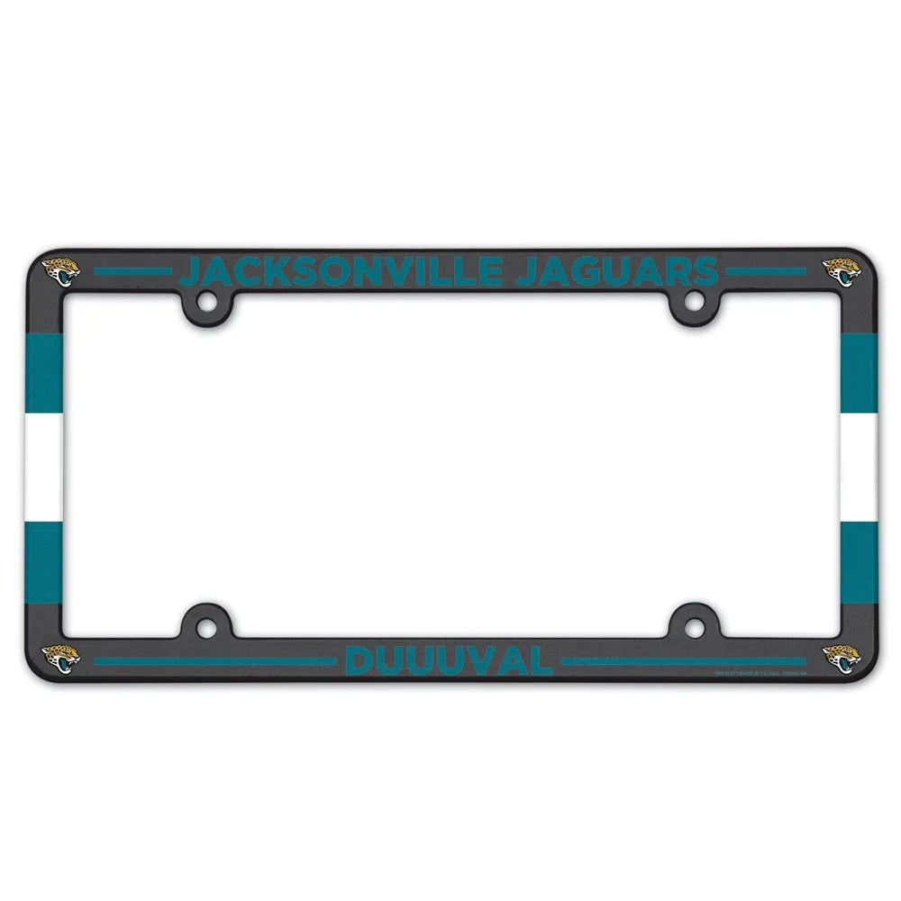 Jacksonville Jaguars License Plate Frame Plastic Full Color Style - Special Order