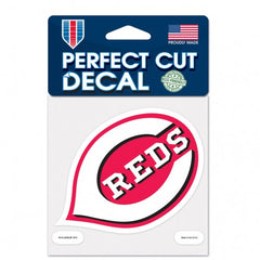 Cincinnati Reds Decal 4x4 Perfect Cut Color - Special Order