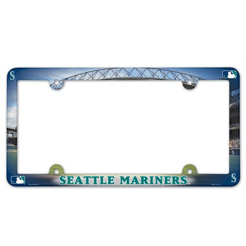 Seattle Mariners License Plate Frame Plastic Full Color - Special Order