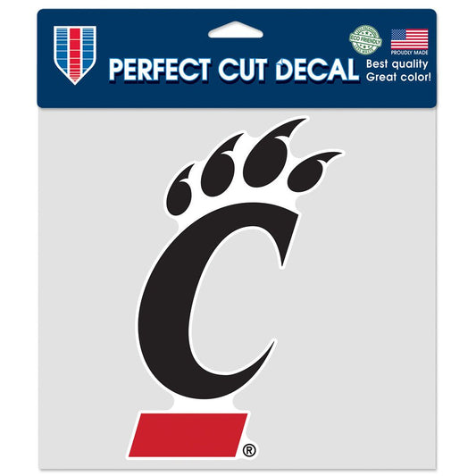 Cincinnati Bearcats Decal 8x8 Perfect Cut Color - Special Order