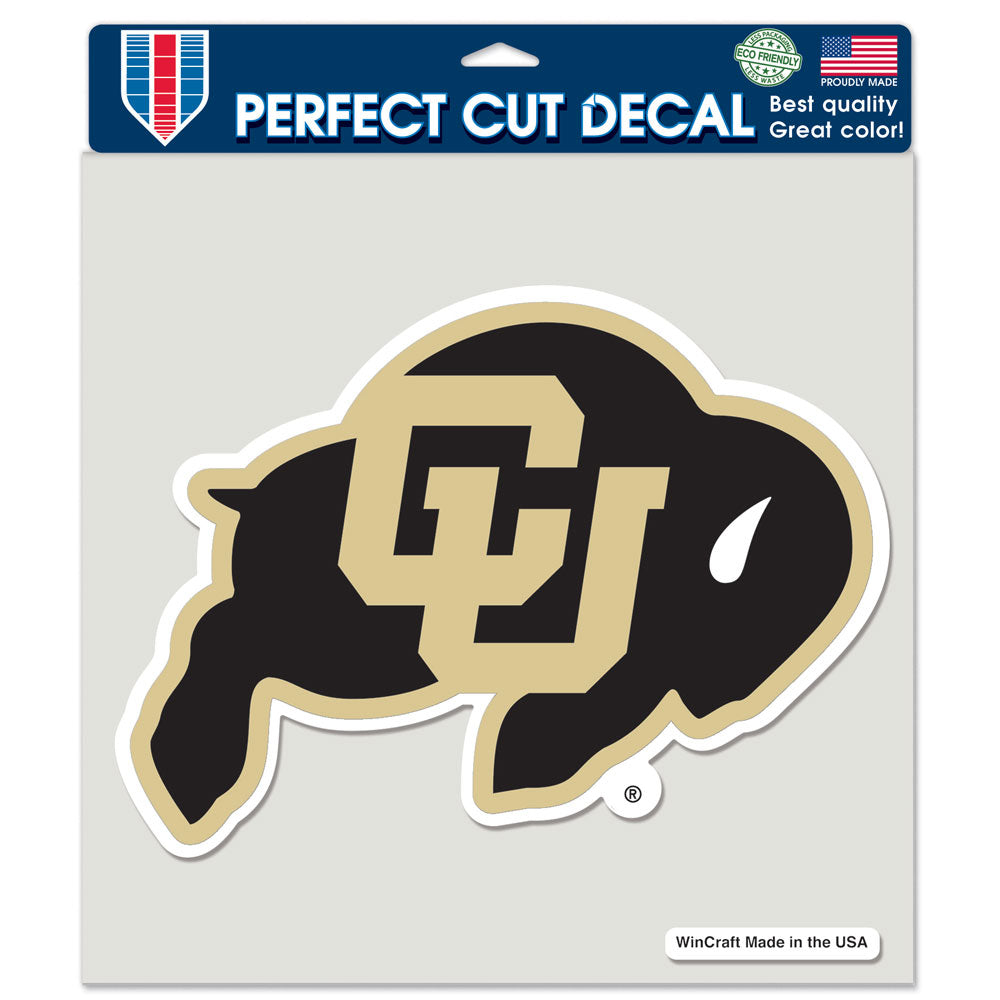 Colorado Buffaloes Decal 8x8 Perfect Cut Color - Special Order