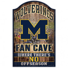 Michigan Wolverines Sign 11x17 Wood Fan Cave Design - Special Order