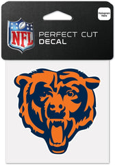 Chicago Bears Decal 4x4 Perfect Cut Color Bear - Special Order