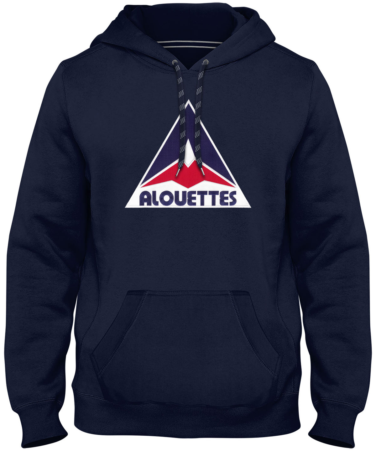 Montreal Alouettes CFL Bulletin Express East Retro Logo Navy Hoodie