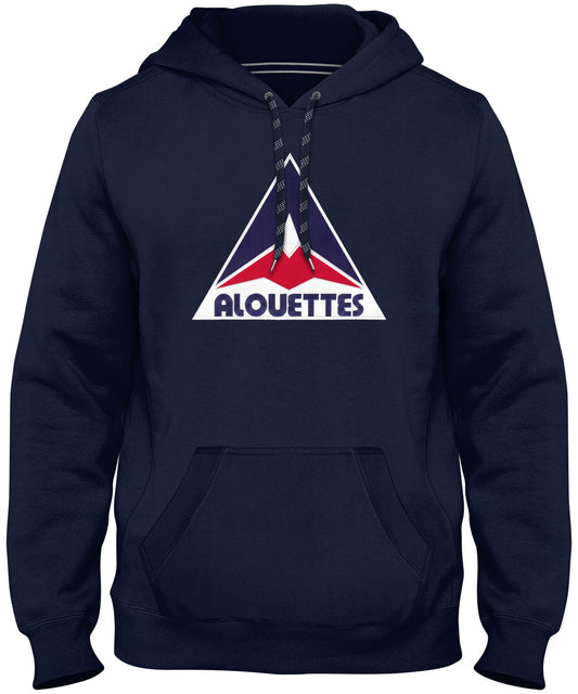 Montreal Alouettes CFL Bulletin Express East Retro Logo Navy Hoodie