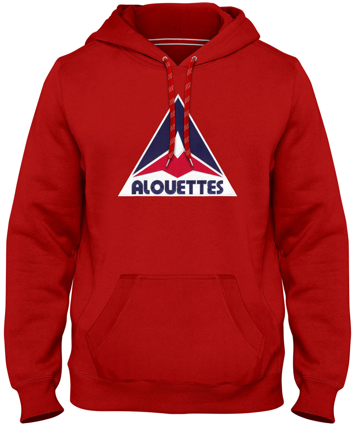 Montreal Alouettes CFL Bulletin Express East Retro Logo Red Hoodie