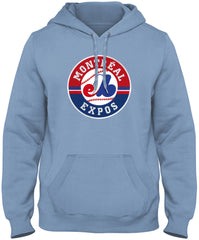 Montreal Expos MLB Cooperstown Light Blue Hoodie
