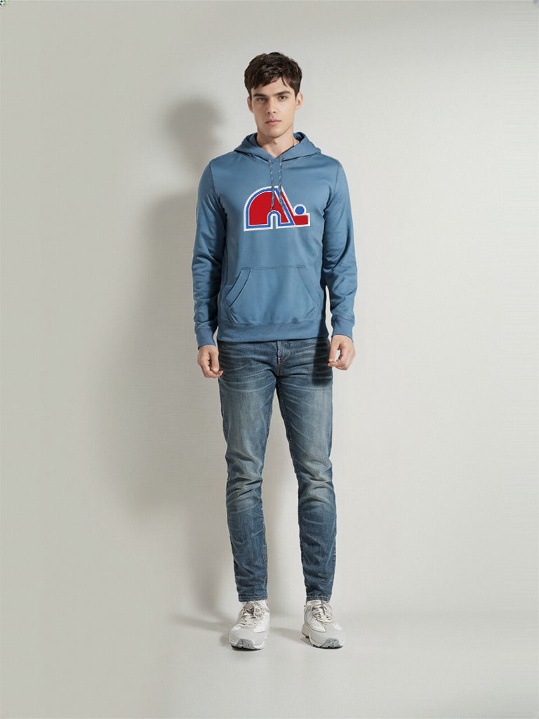 Quebec Nordiques NHL Express Canada Light Blue Hoodie