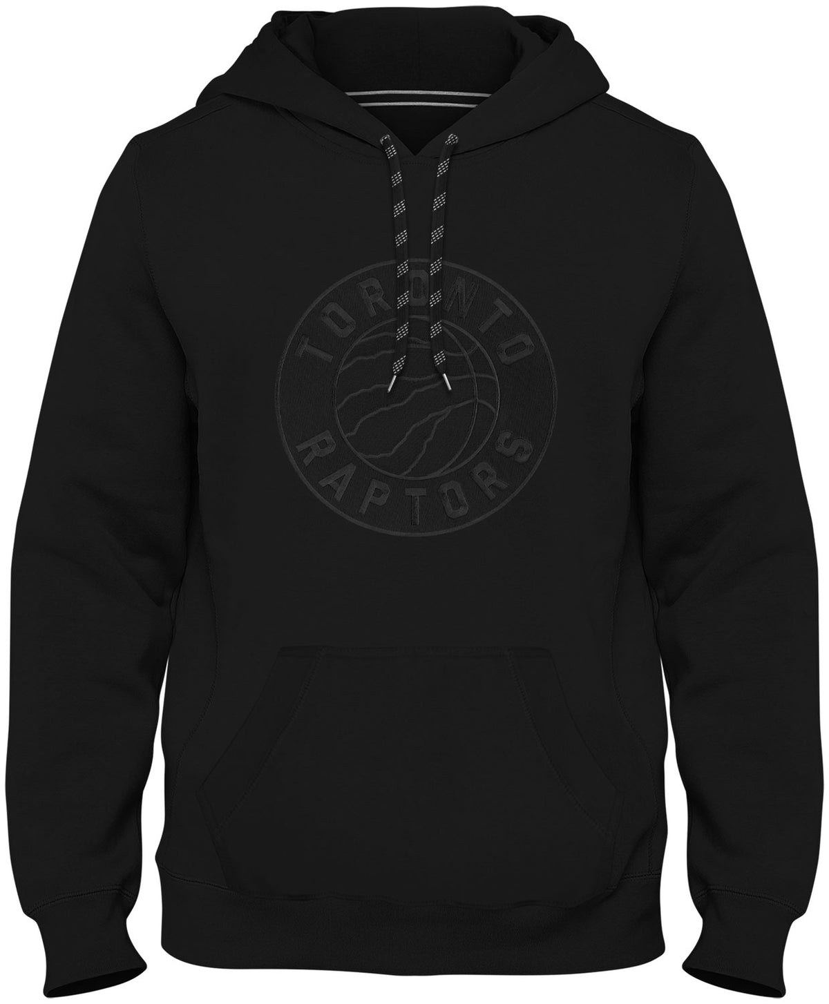 Toronto Raptors NBA Black on Black Hoodie