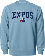 Montreal Expos MLB Match Up Light Blue Sweatshirt