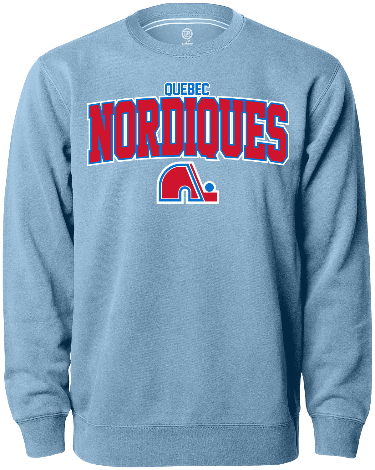 Quebec Nordiques NHL Crew Light Blue Sweatshirt