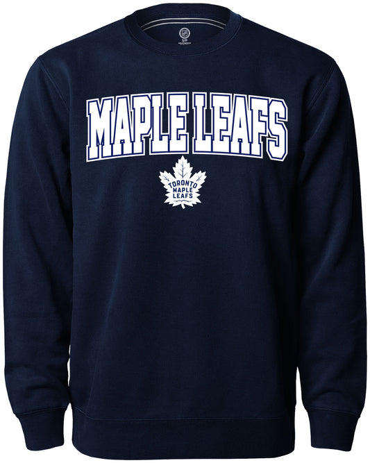Toronto Maple Leafs NHL Crew Navy Sweatshirt