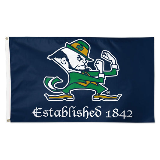 Notre Dame Fighting Irish Flag 3x5 Deluxe Style Established 1842 Design - Special Order