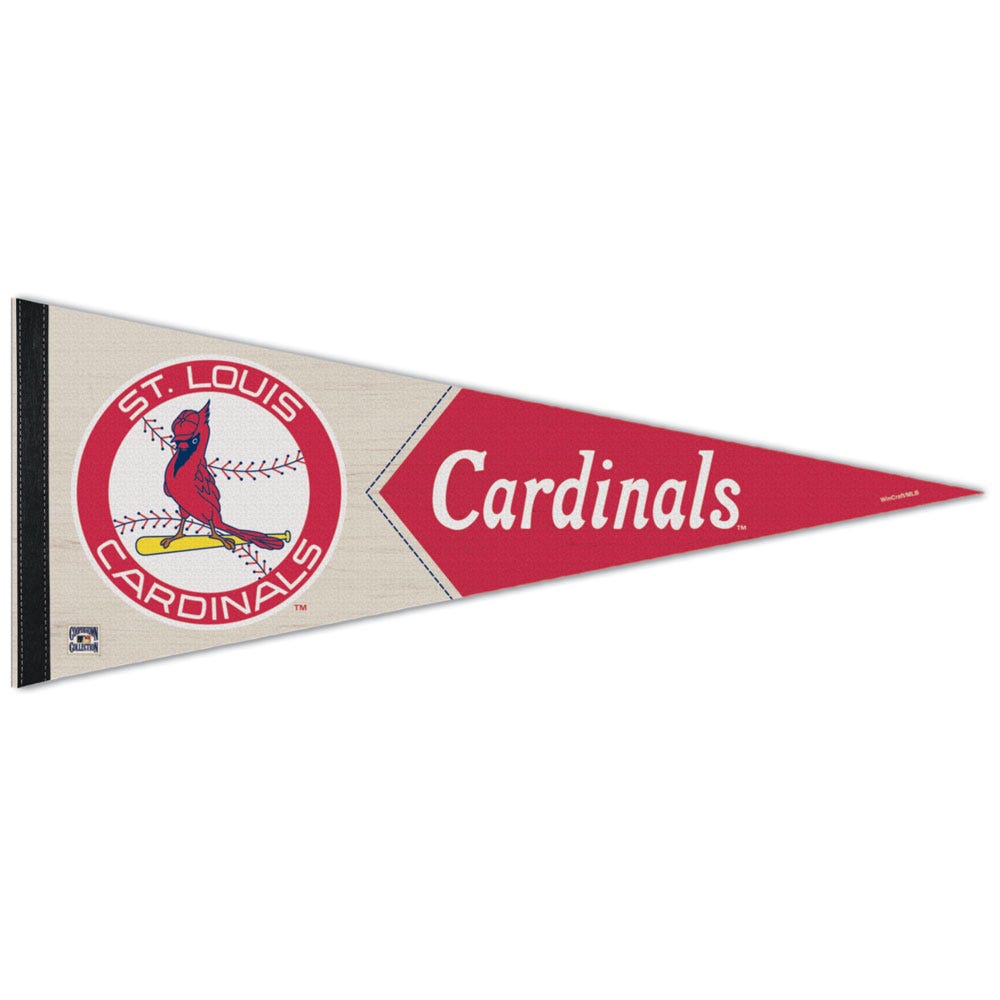 St. Louis Cardinals Pennant 12x30 Premium Style Alternate Design - Special Order