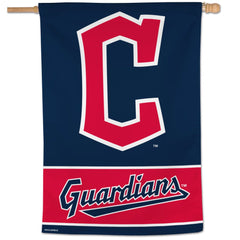 Cleveland Guardians Banner 28x40 Vertical Alternate Design - Special Order