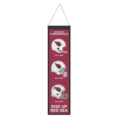 Arizona Cardinals Banner Wool 8x32 Heritage Evolution Design - Special Order