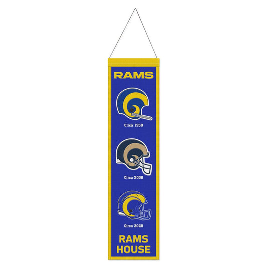 Los Angeles Rams Banner Wool 8x32 Heritage Evolution Design - Special Order