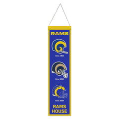 Los Angeles Rams Banner Wool 8x32 Heritage Evolution Design - Special Order