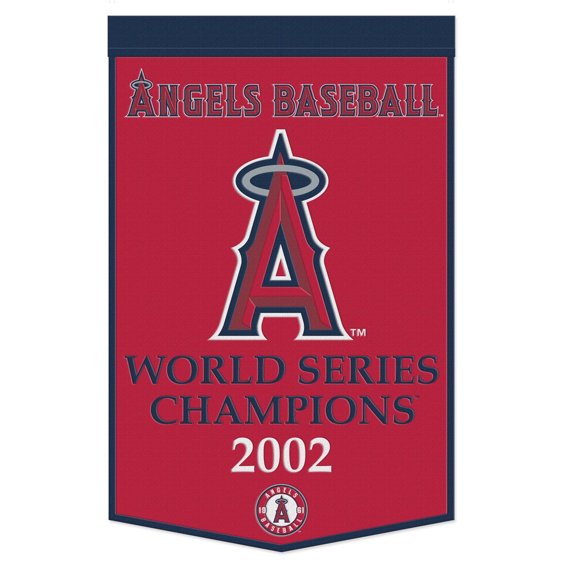 Los Angeles Angels Banner Wool 24x38 Dynasty Champ Design